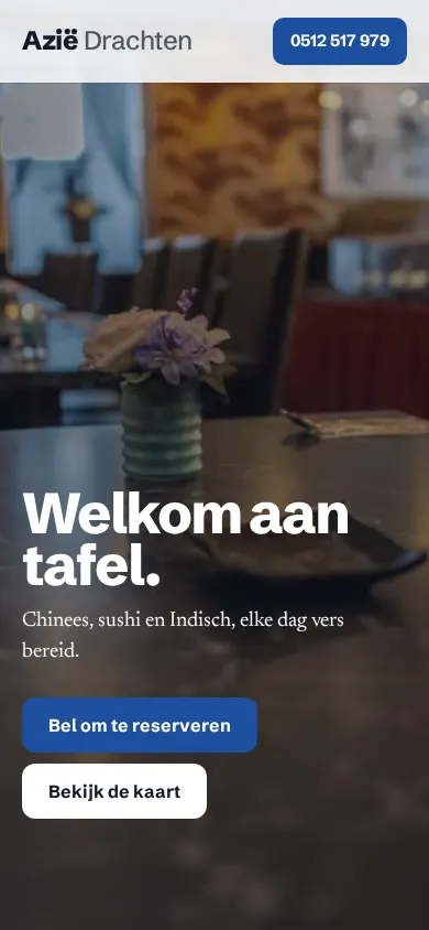Richting B op een telefoon